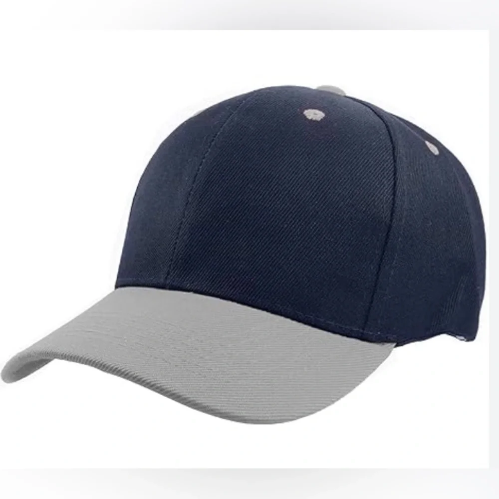 NWOT Navy Blue & Gray Baseball Cap